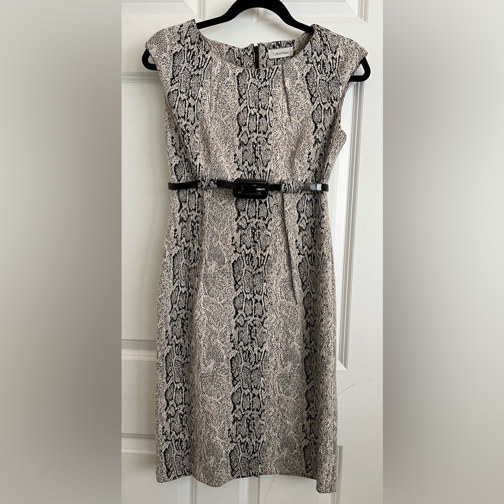 Calvin Klein snake print dress